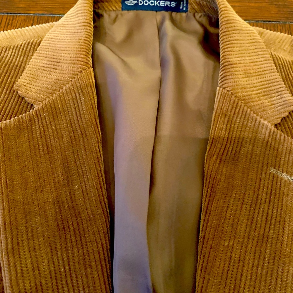 Corduroy Dockers brown blazer size  48R